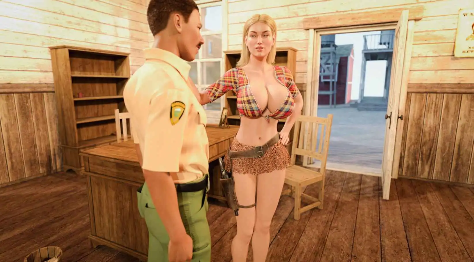 【欧美SLG/汉化/动态】幸运的露西和道尔顿一家在狂野西部狂欢v0.1 AI版【PC+安卓/1.13G/更新】 安卓端-第1张