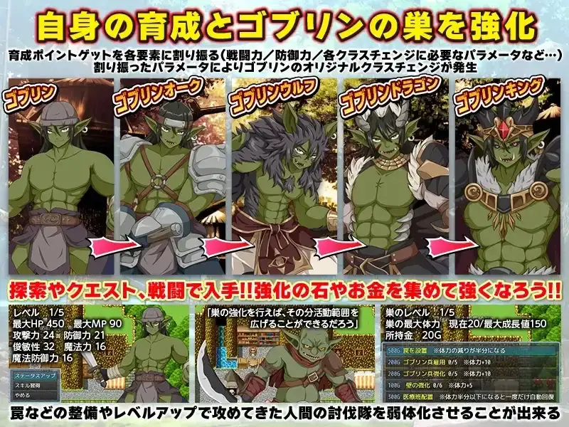 【日系RPG/AI汉化】哥布林世界 哥布林培育开放世界策略模拟游戏 v1.0【PC/233M】 电脑端-第1张